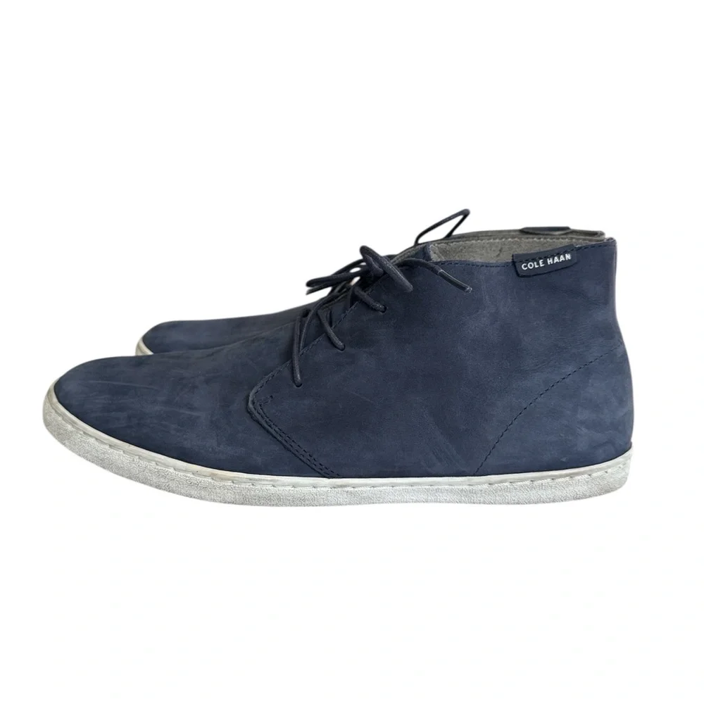 Cole Haan Pinch Maine Lobster Chukka Boots Men’s 12 Navy Suede